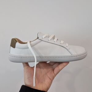 Brand new, natural leather, white Origo barefoot sneakers. Size 6.5
